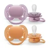 2 ciucci ultra soft 6-18 mesi colore viola/arancione – philips avent