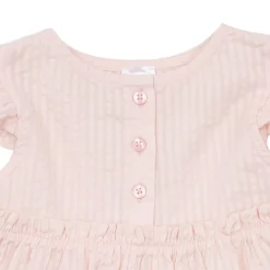 Abito a bottoni bimba giromanica rosa