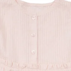 Abito a bottoni bimba giromanica rosa