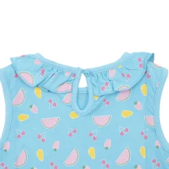 Abito estivo bimba azzurro stampato