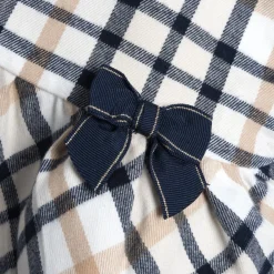 Abito ml tartan con fiocco blu – chicco