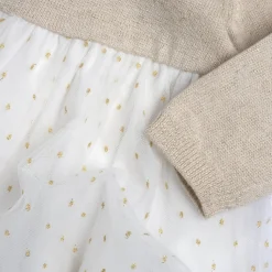 Abito oro con tulle – chicco