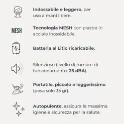Aerosol indossabile con tecnologia mesh – nuvita