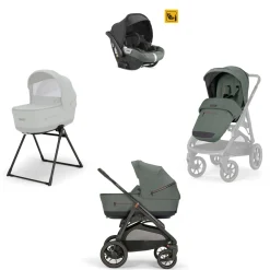 Aptica xt system quattro darwin colore taiga green telaio nero – inglesina