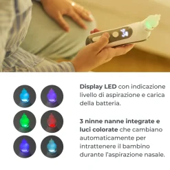 Aspiratore nasale elettrico con batteria ricaricabile nuvitamed
