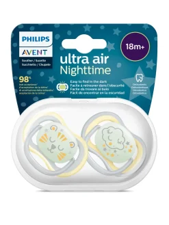 Avent – 2 succhietti ultra air night 18m+ no deco neutro