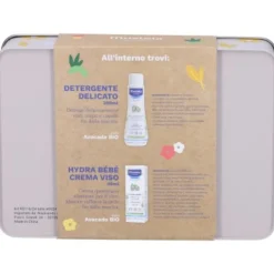 Baby box detergente delicato + hydra bébé crema viso – mustela