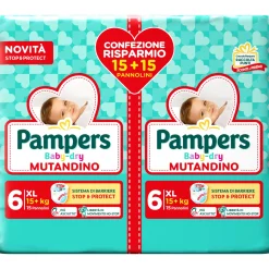 Baby dry mutandino junior pacco doppio x36 – pampers
