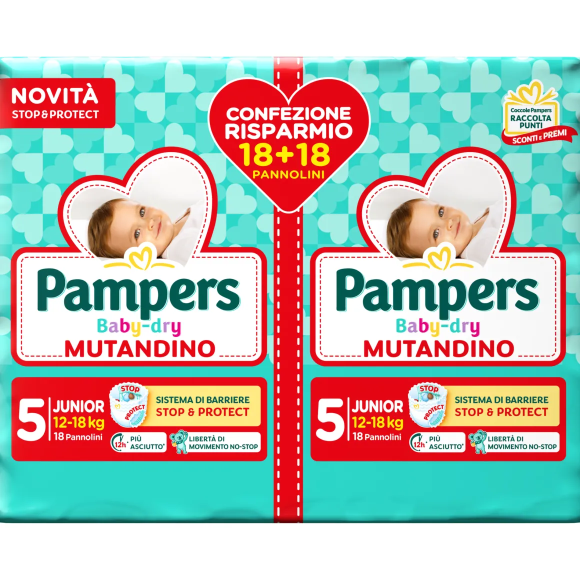 Baby dry mutandino taglia 6 xl pacco doppio x30 – pampers