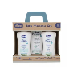 Baby moments set 2 bagno corpo, shampoo, pasta lenitiva