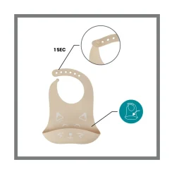 Babymoov set pappa 6-12 mesi 3 pezzi first’isy volpe beige