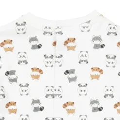 Barboteuse ciniglia marrone da bambino con top interlock