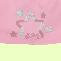 Berretto rosa bimba felpa “star”