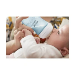 Biberon natural con tettarella a risposta naturale azzurro da 260 ml 1m+ | senza bpa – philips avent