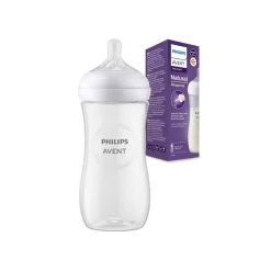 Biberon natural con tettarella a risposta naturale da 330ml 3m+ | senza bpa – philips avent