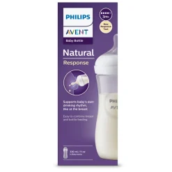 Biberon natural con tettarella a risposta naturale da 330ml 3m+ | senza bpa – philips avent