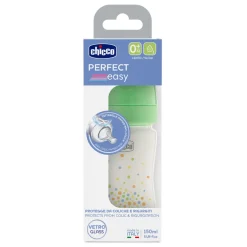 Biberon perfect easy 150ml in vetro verde – chicco