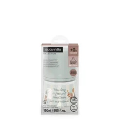 Biberon wonderland 150 ml flusso lento azzurro – suavinex