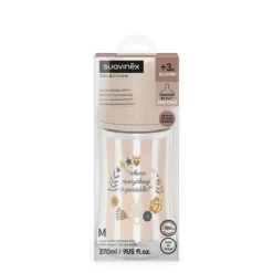 Biberon wonderland 270 ml flusso medio rosa – suavinex