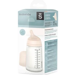 Biberon zero.zero anticolica a flusso medio 270 ml dai +3 mesi – suavinex