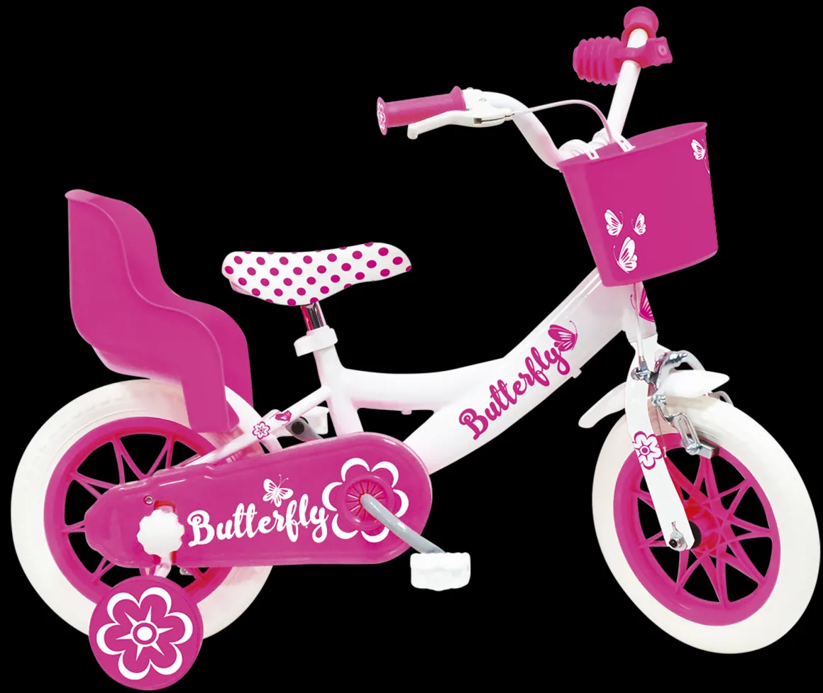 Bicicletta 12” – rosa – corsa e divertimento colorato