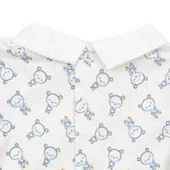 Body manica lunga bimbo bianco stampato