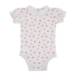 Body mezza manica bimba bianco stampato