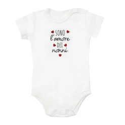 Body mezza manica interlock unisex bianco