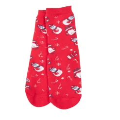 Calze antiscivolo unisex rosse “christmas”