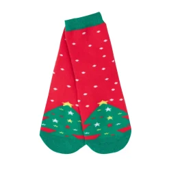 Calze antiscivolo unisex rosse “christmas”