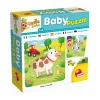 Carotina baby puzzle la fattoria – 6 puzzle per bambini con animali della fattoria in cartone
