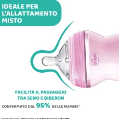 Chicco – biberon naturalfeeling bimba, 6m+, 330 ml, flusso veloce