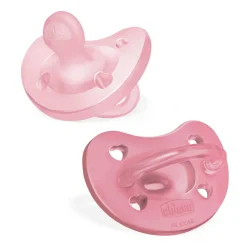 Chicco – physioforma gommotto rosa in silicone 2 pezzi | 6-16 mesi