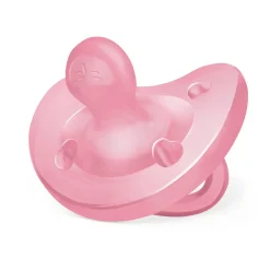Chicco – physioforma gommotto rosa in silicone 2 pezzi | 6-16 mesi
