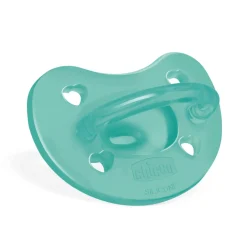Chicco – physioforma gommotto blu/verde in silicone 2 pezzi | 6-16 mesi