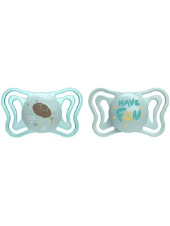 Chicco 2 succhietti physio light sil 6-16m azzurro