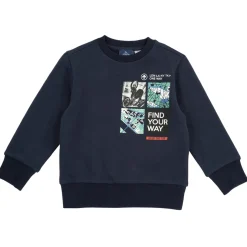 Chicco – sweat shirt pesante senza cappuccio con stampa bicicletta