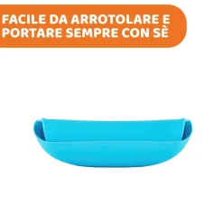 Chicco bavaglino in silicone facile da arrotolare 6m+ rosa