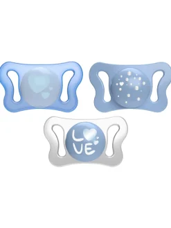 Chicco physioforma micrò blue, silicone, 0-2 mesi, 2 pezzi
