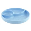 Chicco piatto porzionato silicone blu 12m+