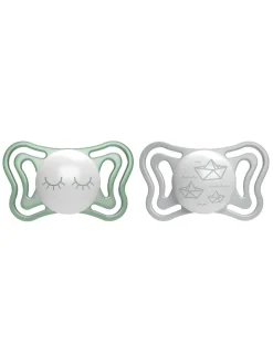 Chicco 2succhietti physio light glow 16-36m