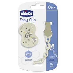 Clip con catenella chicco colori assortiti