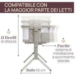 Culla next2me armonia motherpearl – chicco