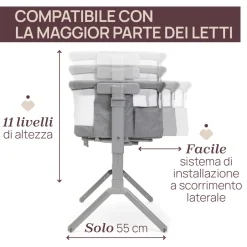 Culla next2me armonia steel – chicco