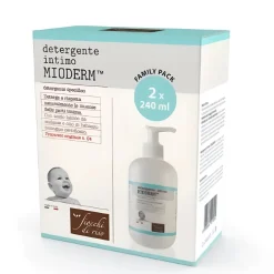 Detergente intimo mioderm 240 ml bipack – fiocchi di riso