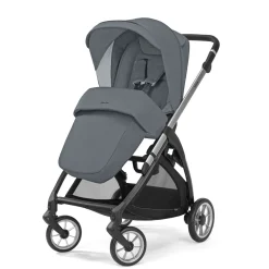 Electa system quattro colore union grey con telaio silver black e seggiolino darwin infant recline – inglesina