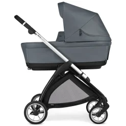 Electa system quattro colore union grey con telaio silver black e seggiolino darwin infant – inglesina