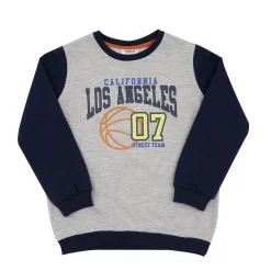 Felpa bicolor bimbo stampata