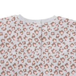 Felpa bimba grigia stampata