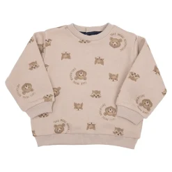 Felpa bimbo beige orsetti